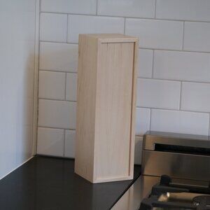 Handmade Maple Wood Wine Gift Box – Anniversary, Housewarming, Wedding